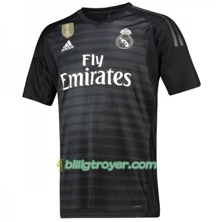 Billige Fotballdrakter Real Madrid Keeper Hjemmedraktsett 2018/19 Kortermet